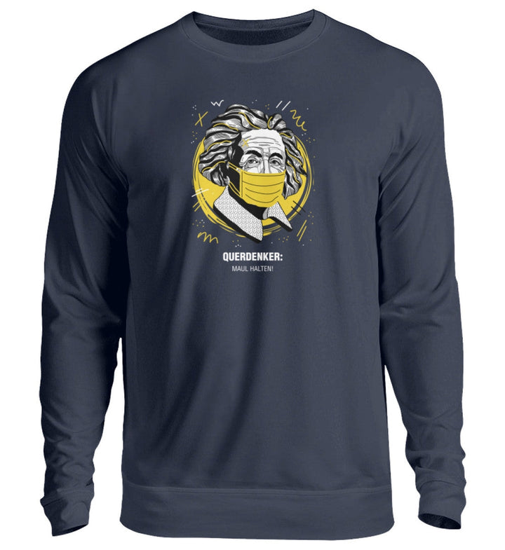 QUERDENKER: MAUL HALTEN SWEATER MÄDELS • EINSTEIN-HARLEKINSHOP