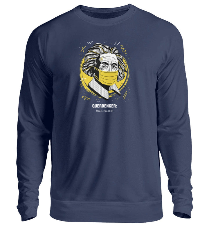 QUERDENKER: MAUL HALTEN SWEATER MÄDELS • EINSTEIN-HARLEKINSHOP