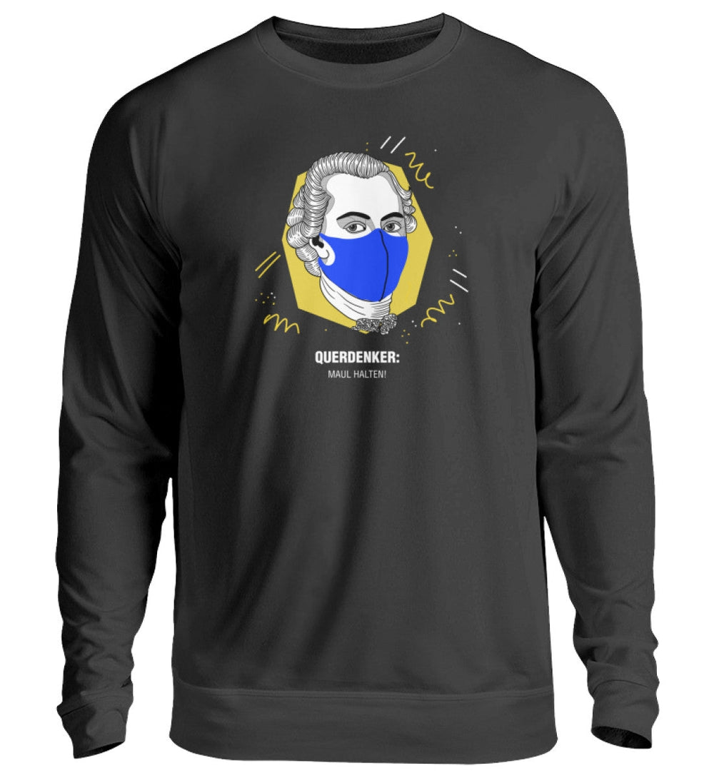 QUERDENKER: MAUL HALTEN SWEATER MÄDELS • IMMANUEL KANT-HARLEKINSHOP