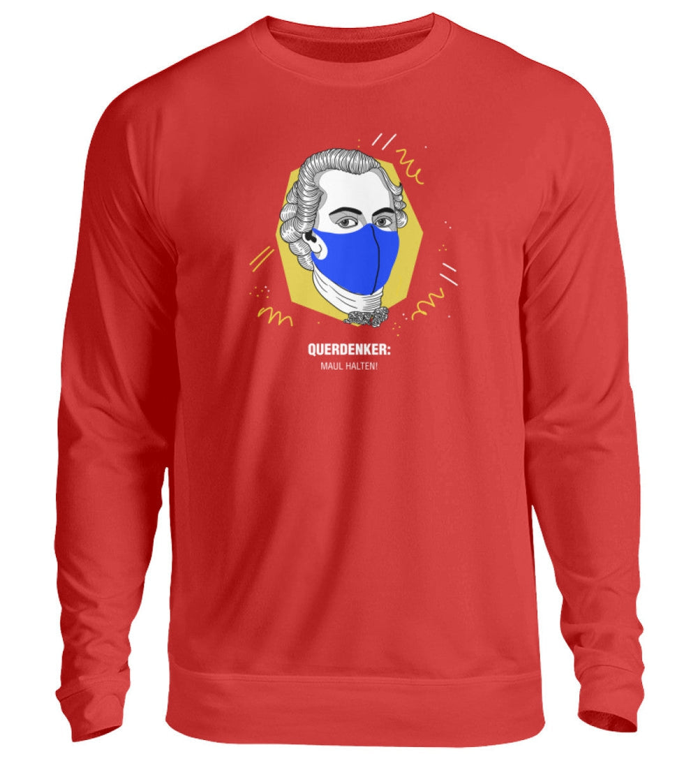 QUERDENKER: MAUL HALTEN SWEATER MÄDELS • IMMANUEL KANT-HARLEKINSHOP