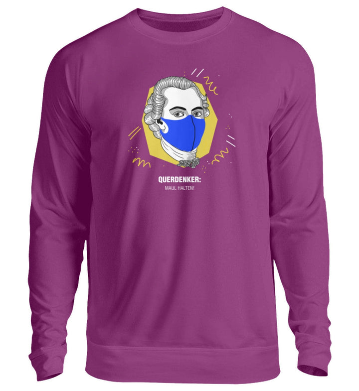 QUERDENKER: MAUL HALTEN SWEATER MÄDELS • IMMANUEL KANT-HARLEKINSHOP