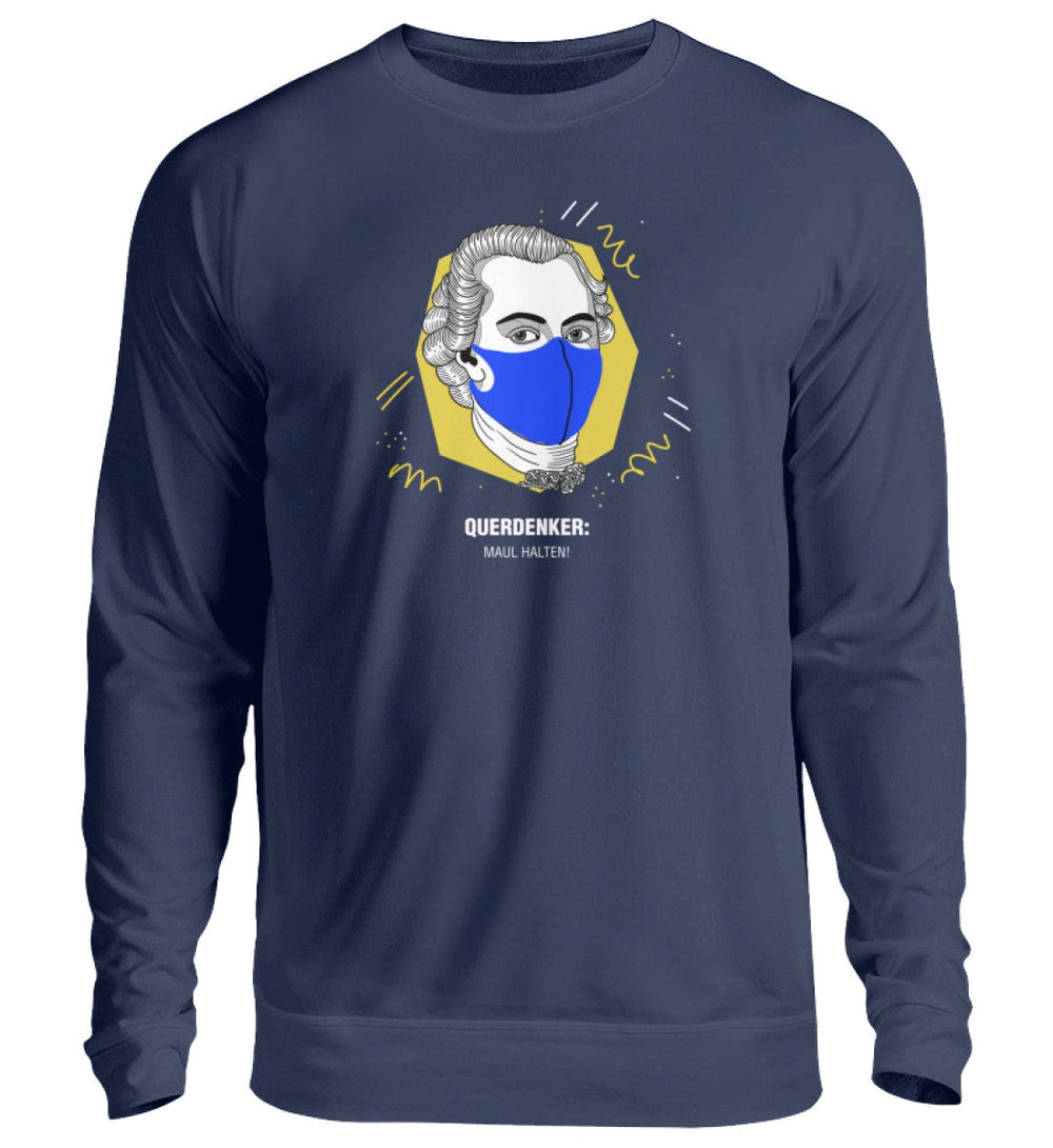 QUERDENKER: MAUL HALTEN SWEATER MÄDELS • IMMANUEL KANT-HARLEKINSHOP
