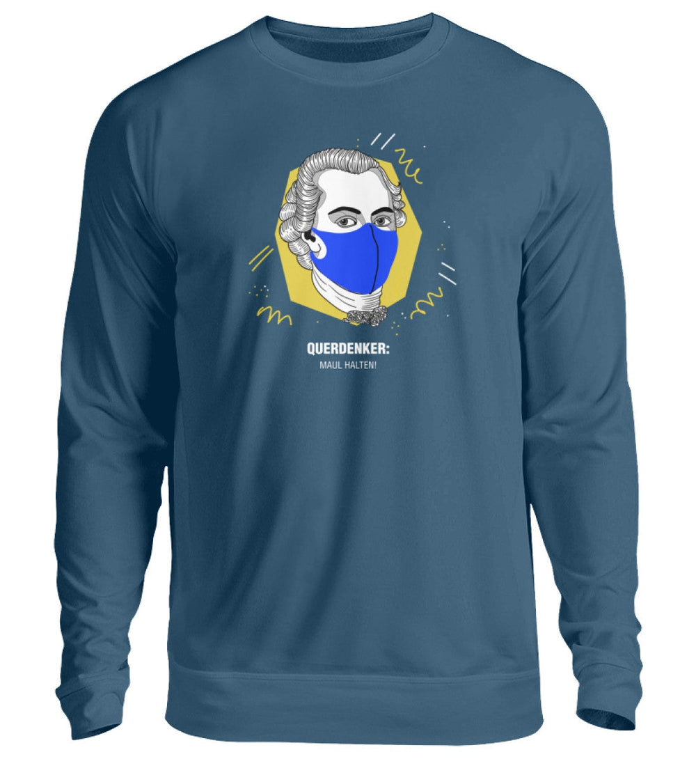 QUERDENKER: MAUL HALTEN SWEATER MÄDELS • IMMANUEL KANT-HARLEKINSHOP