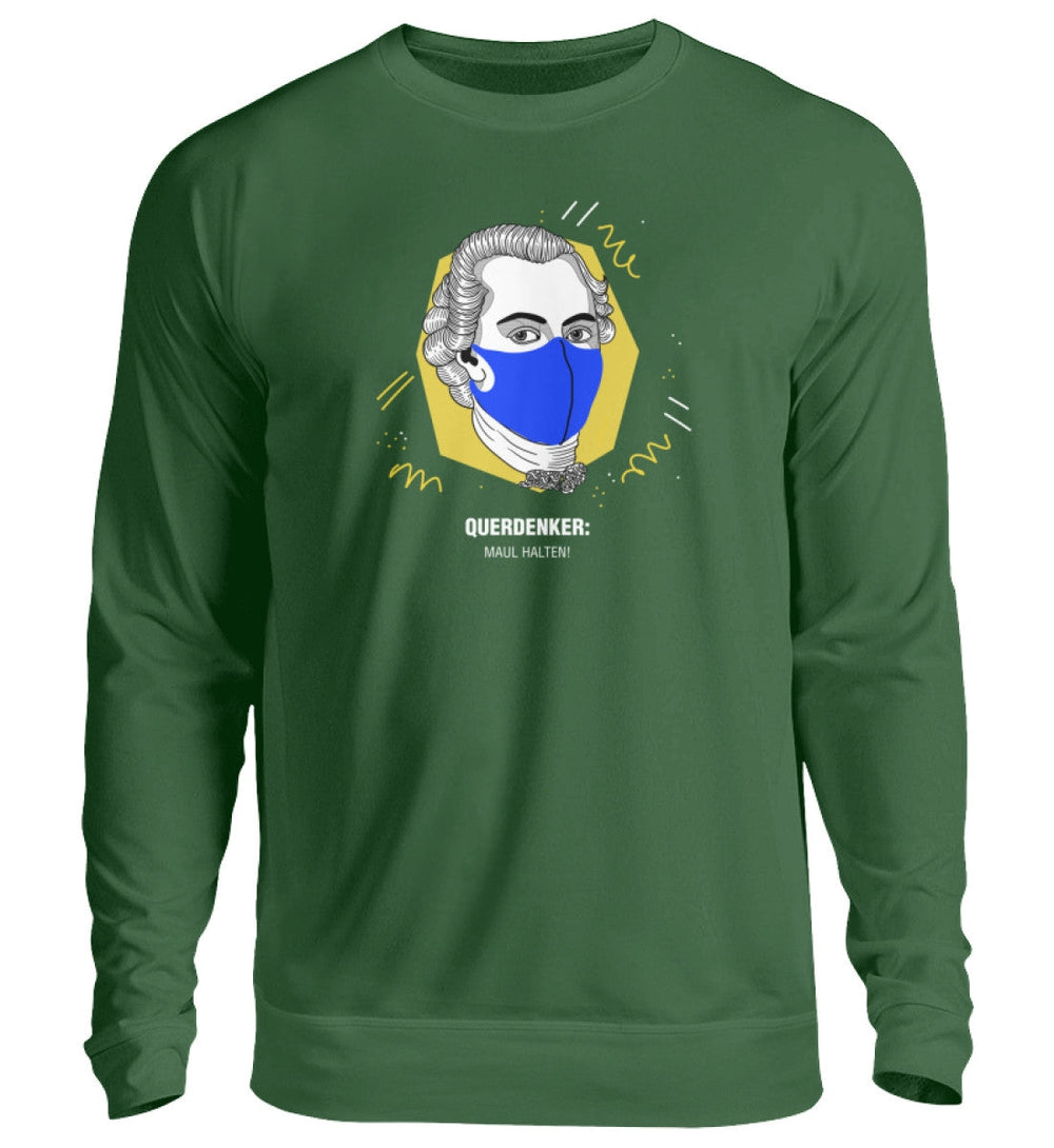 QUERDENKER: MAUL HALTEN SWEATER MÄDELS • IMMANUEL KANT-HARLEKINSHOP