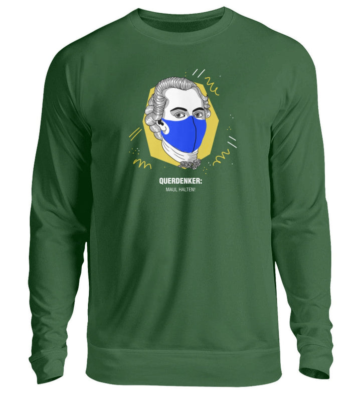 QUERDENKER: MAUL HALTEN SWEATER MÄDELS • IMMANUEL KANT-HARLEKINSHOP