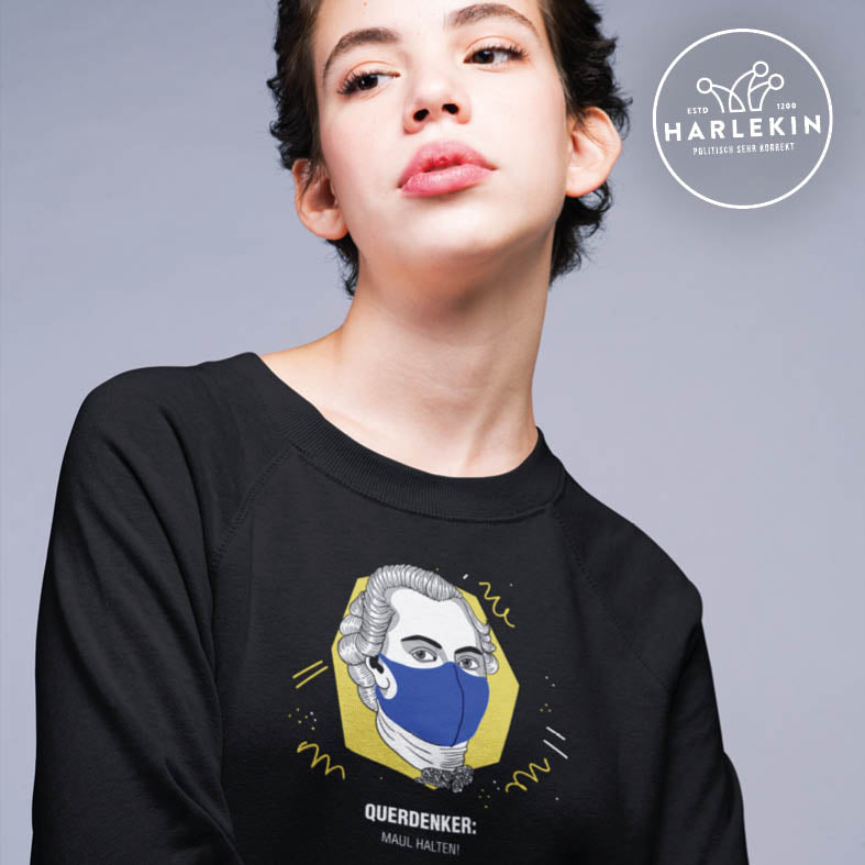 QUERDENKER: MAUL HALTEN SWEATER MÄDELS • IMMANUEL KANT-HARLEKINSHOP