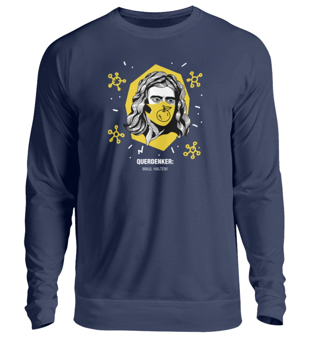 QUERDENKER: MAUL HALTEN SWEATER MÄDELS • ISAAC NEWTON-HARLEKINSHOP