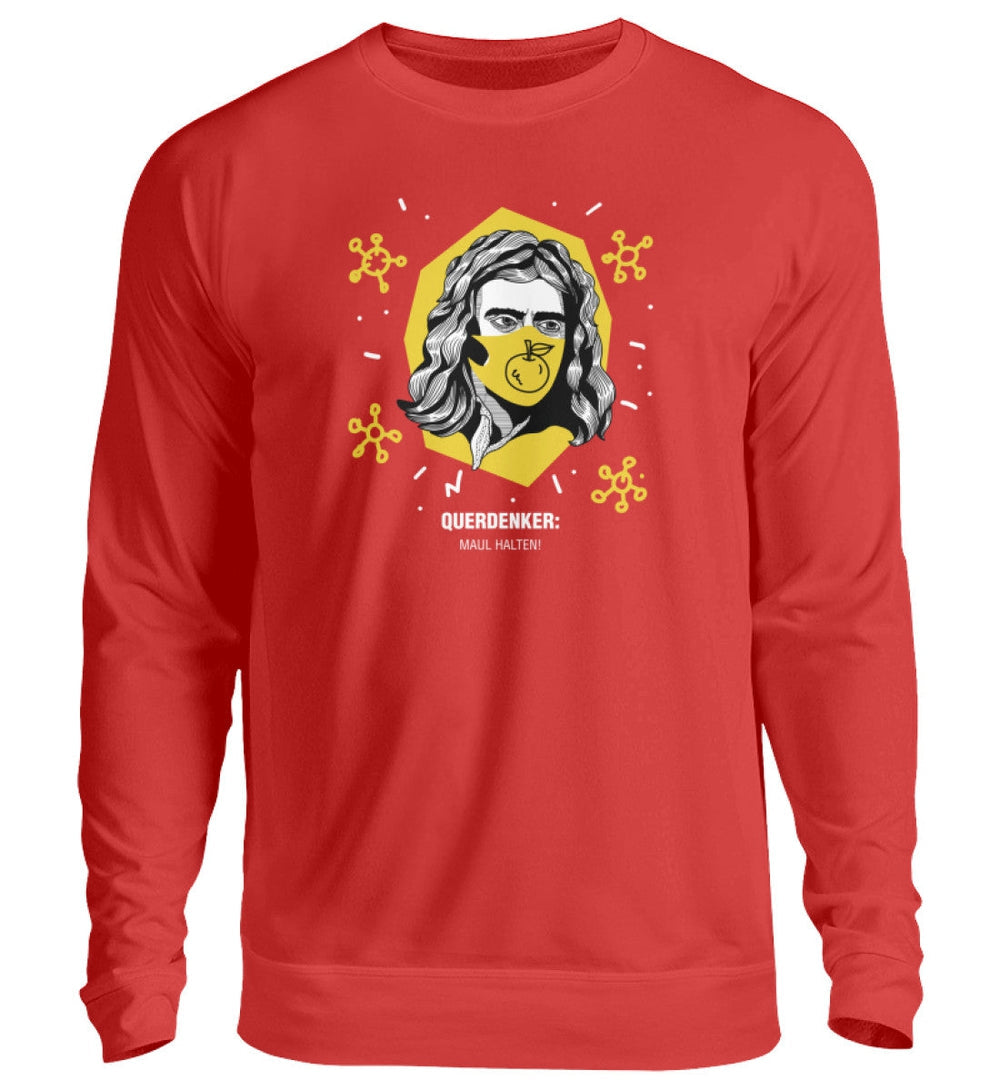 QUERDENKER: MAUL HALTEN SWEATER MÄDELS • ISAAC NEWTON-HARLEKINSHOP