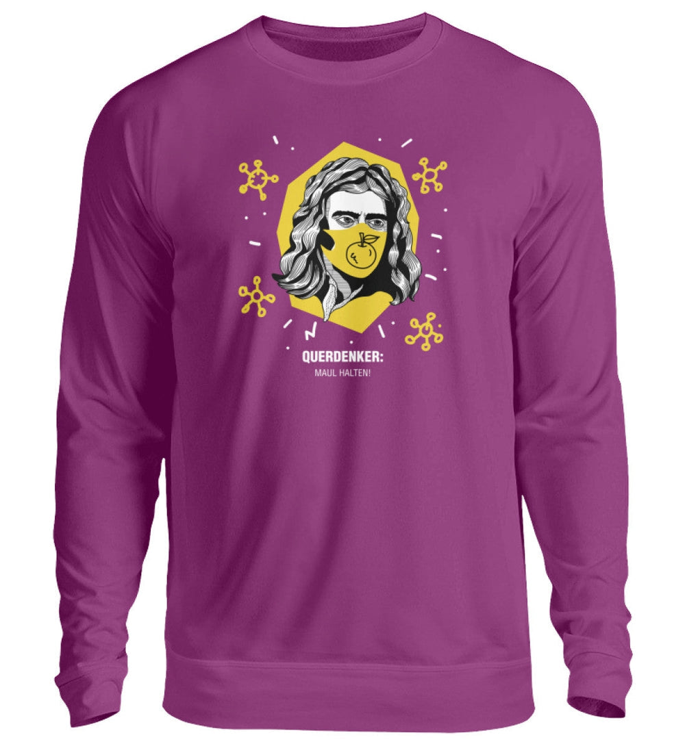 QUERDENKER: MAUL HALTEN SWEATER MÄDELS • ISAAC NEWTON-HARLEKINSHOP