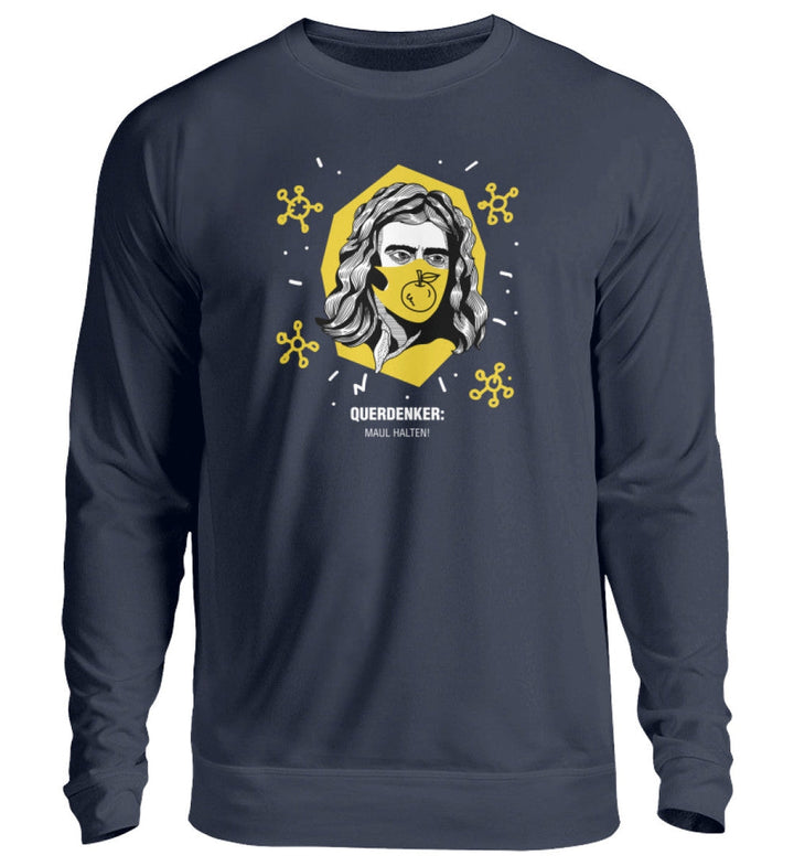QUERDENKER: MAUL HALTEN SWEATER MÄDELS • ISAAC NEWTON-HARLEKINSHOP