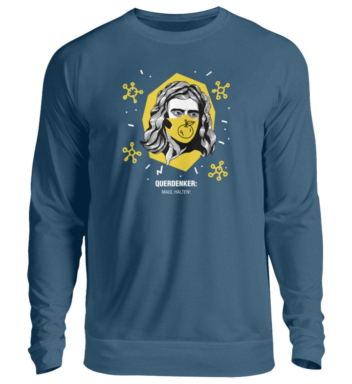 QUERDENKER: MAUL HALTEN SWEATER MÄDELS • ISAAC NEWTON-HARLEKINSHOP