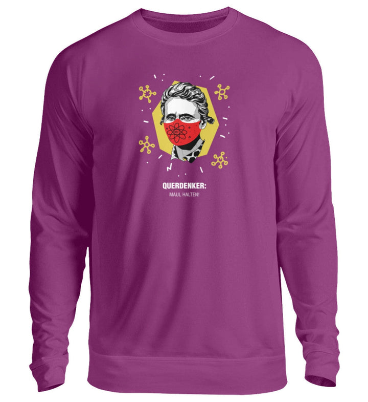 QUERDENKER: MAUL HALTEN SWEATER MÄDELS • MARIE CURIE-HARLEKINSHOP