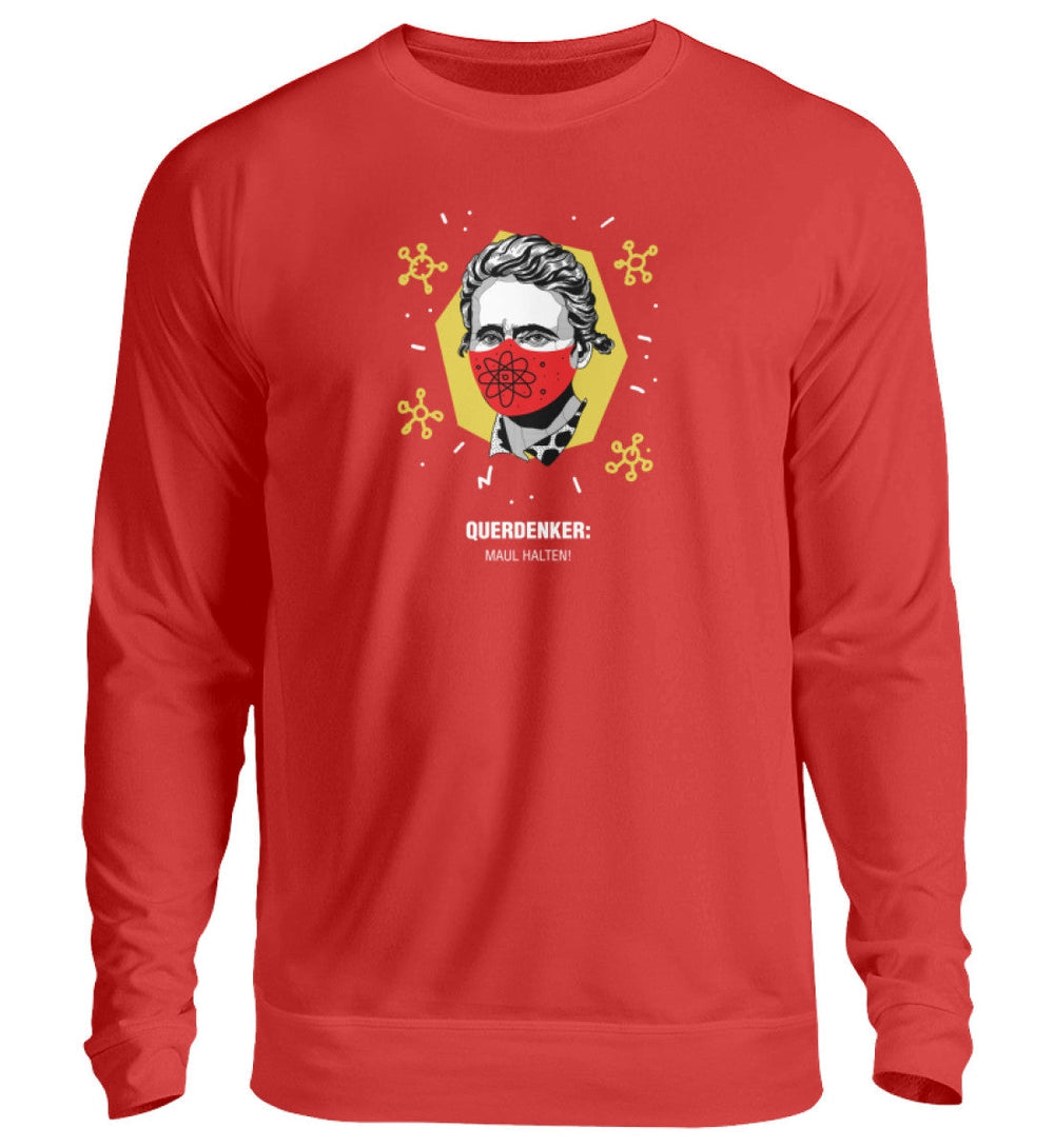 QUERDENKER: MAUL HALTEN SWEATER MÄDELS • MARIE CURIE-HARLEKINSHOP