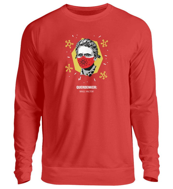 QUERDENKER: MAUL HALTEN SWEATER MÄDELS • MARIE CURIE-HARLEKINSHOP