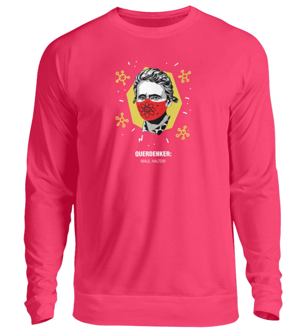 QUERDENKER: MAUL HALTEN SWEATER MÄDELS • MARIE CURIE-HARLEKINSHOP