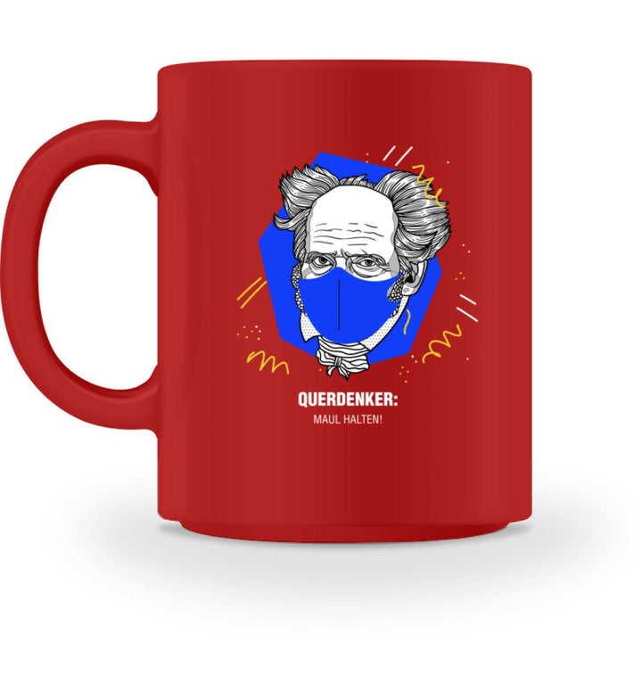 QUERDENKER: MAUL HALTEN TASSE • ARTHUR SCHOPENHAUER-HARLEKINSHOP