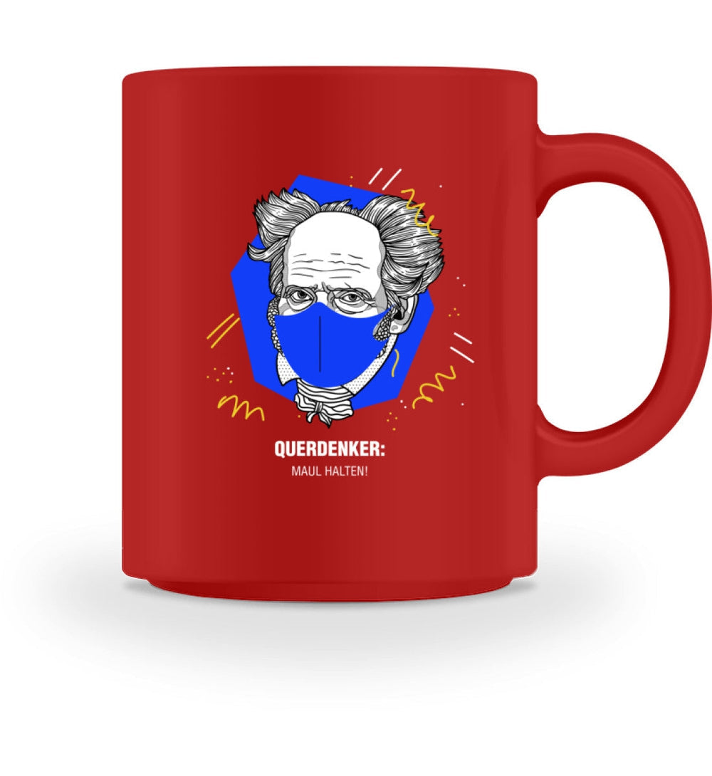 QUERDENKER: MAUL HALTEN TASSE • ARTHUR SCHOPENHAUER-HARLEKINSHOP