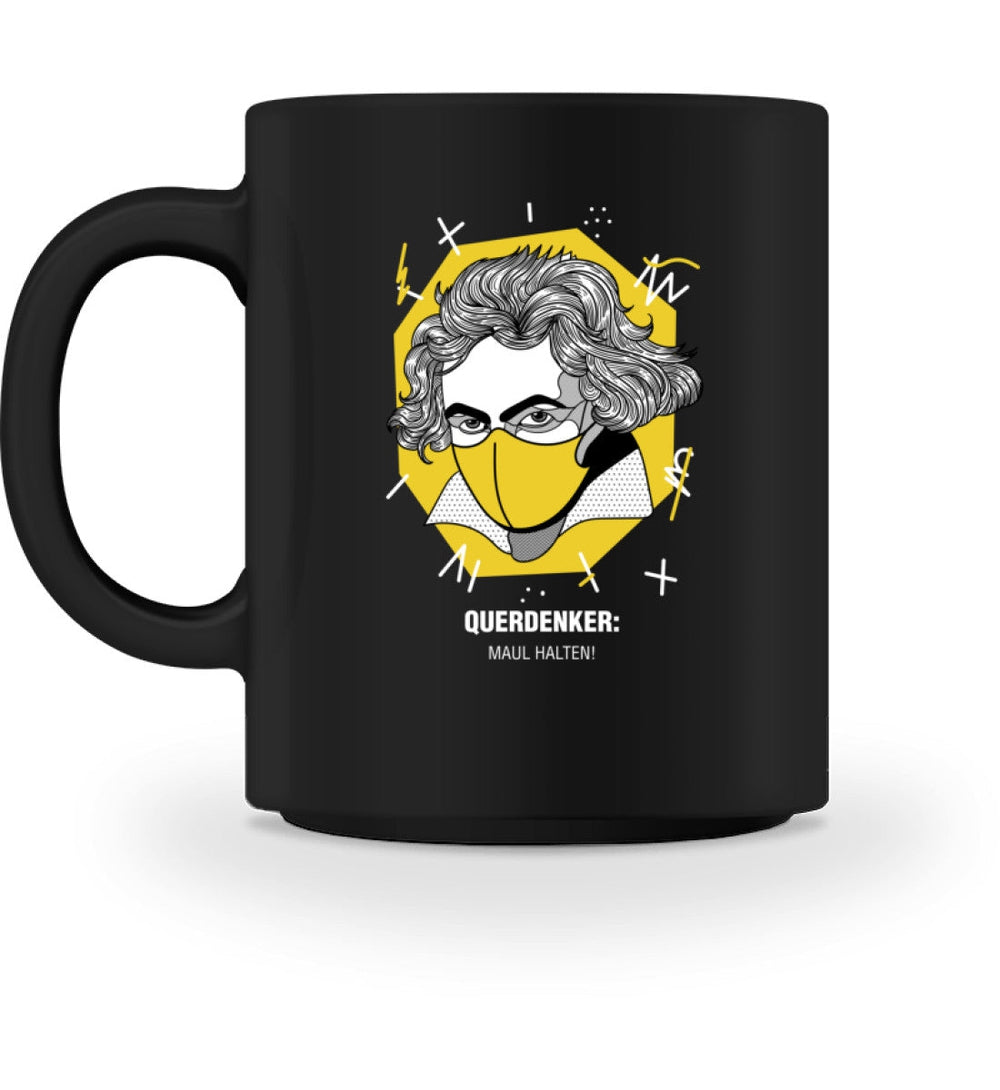 QUERDENKER: MAUL HALTEN TASSE • BEETHOVEN-HARLEKINSHOP