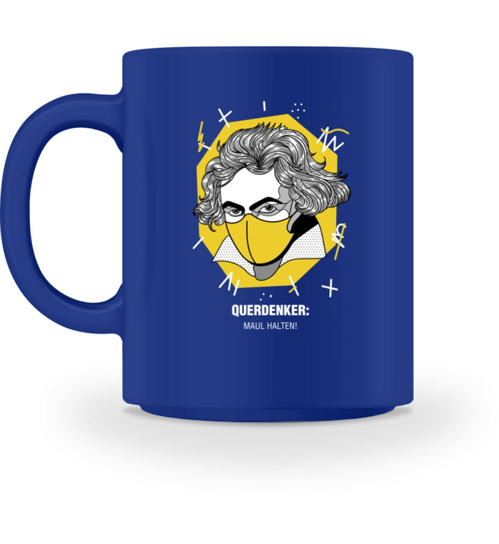 QUERDENKER: MAUL HALTEN TASSE • BEETHOVEN-HARLEKINSHOP