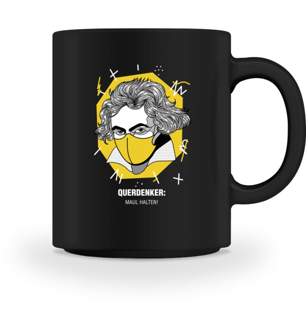 QUERDENKER: MAUL HALTEN TASSE • BEETHOVEN-HARLEKINSHOP