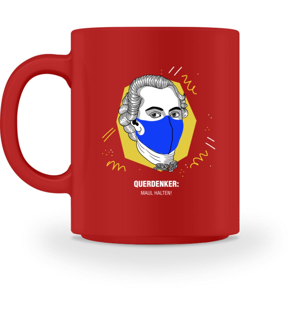 QUERDENKER: MAUL HALTEN TASSE • IMMANUEL KANT-HARLEKINSHOP