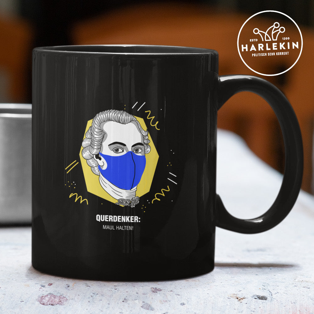 QUERDENKER: MAUL HALTEN TASSE • IMMANUEL KANT-HARLEKINSHOP