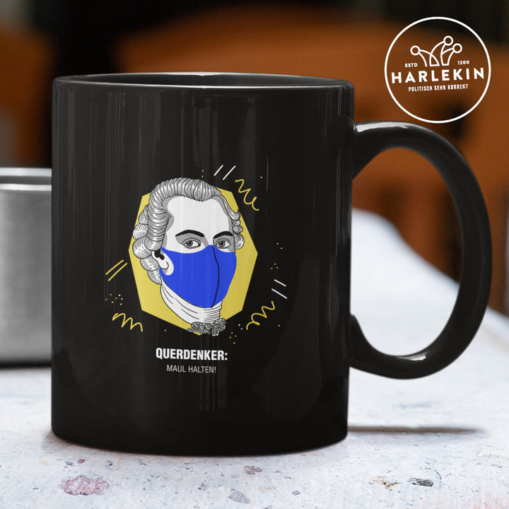 QUERDENKER: MAUL HALTEN TASSE • IMMANUEL KANT-HARLEKINSHOP