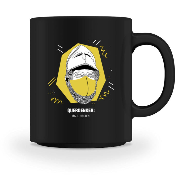 QUERDENKER: MAUL HALTEN TASSE • PERIKLES-HARLEKINSHOP
