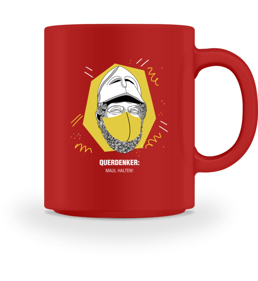 QUERDENKER: MAUL HALTEN TASSE • PERIKLES-HARLEKINSHOP