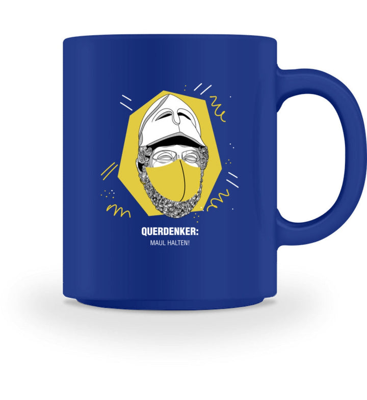 QUERDENKER: MAUL HALTEN TASSE • PERIKLES-HARLEKINSHOP