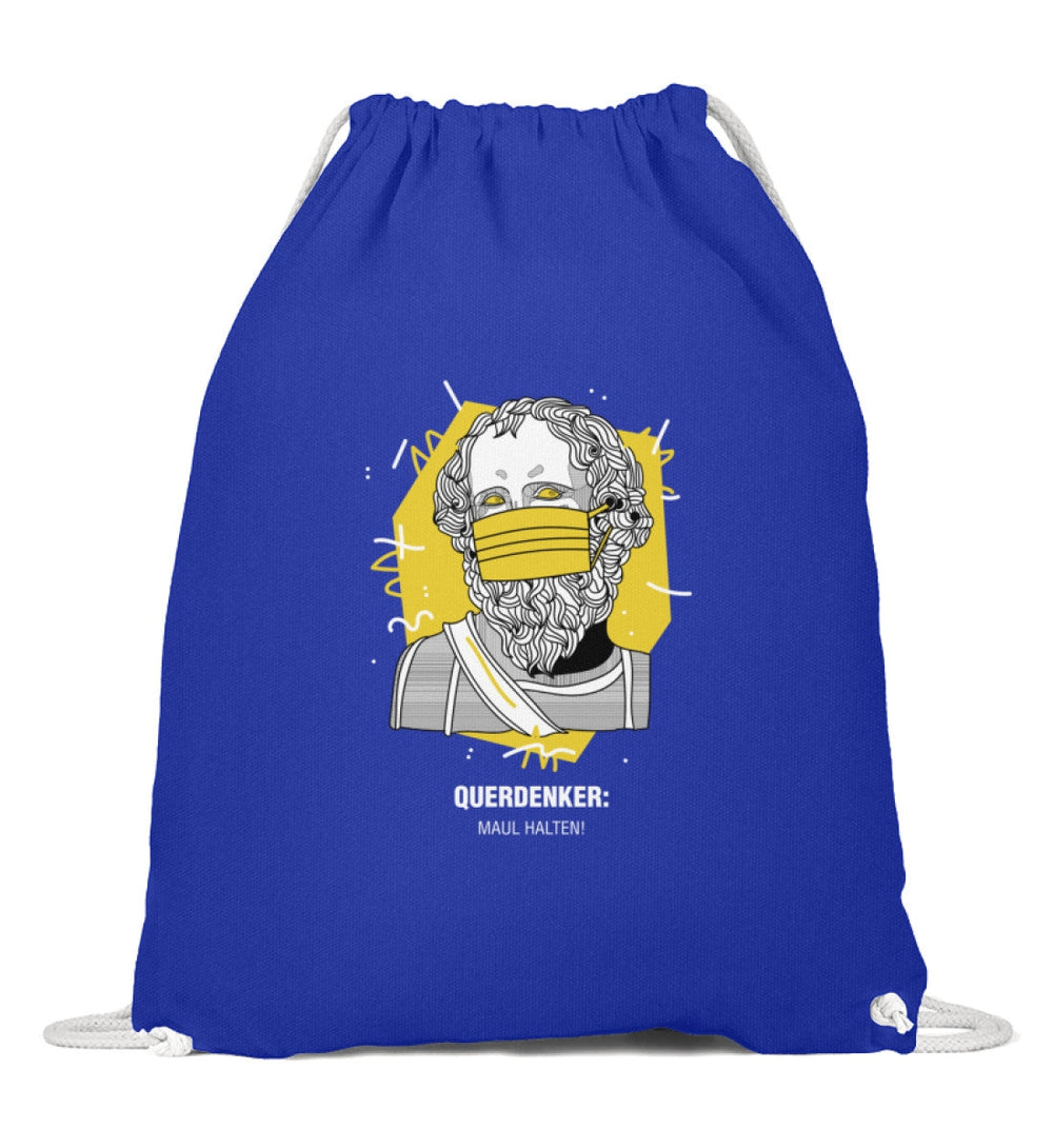 QUERDENKER: MAUL HALTEN TURNBEUTEL • ARCHIMEDES-HARLEKINSHOP