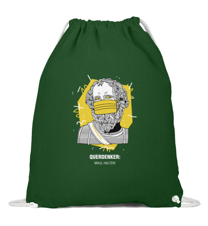 QUERDENKER: MAUL HALTEN TURNBEUTEL • ARCHIMEDES-HARLEKINSHOP