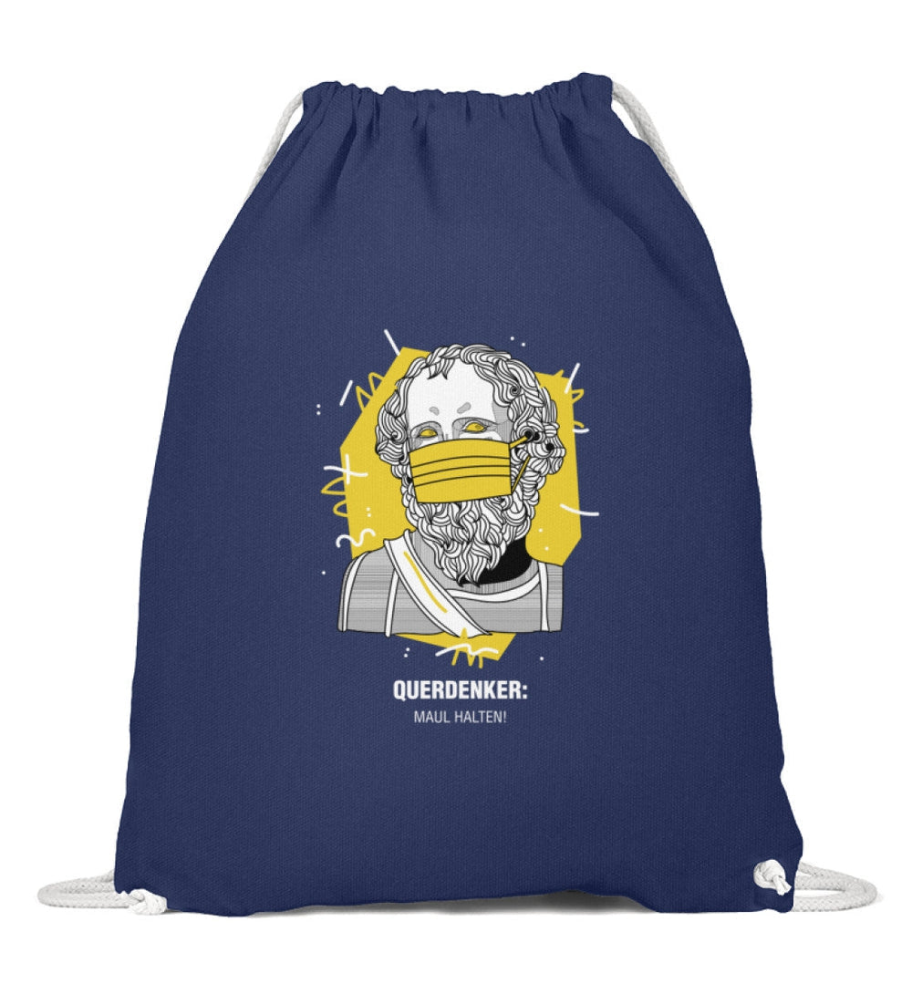 QUERDENKER: MAUL HALTEN TURNBEUTEL • ARCHIMEDES-HARLEKINSHOP