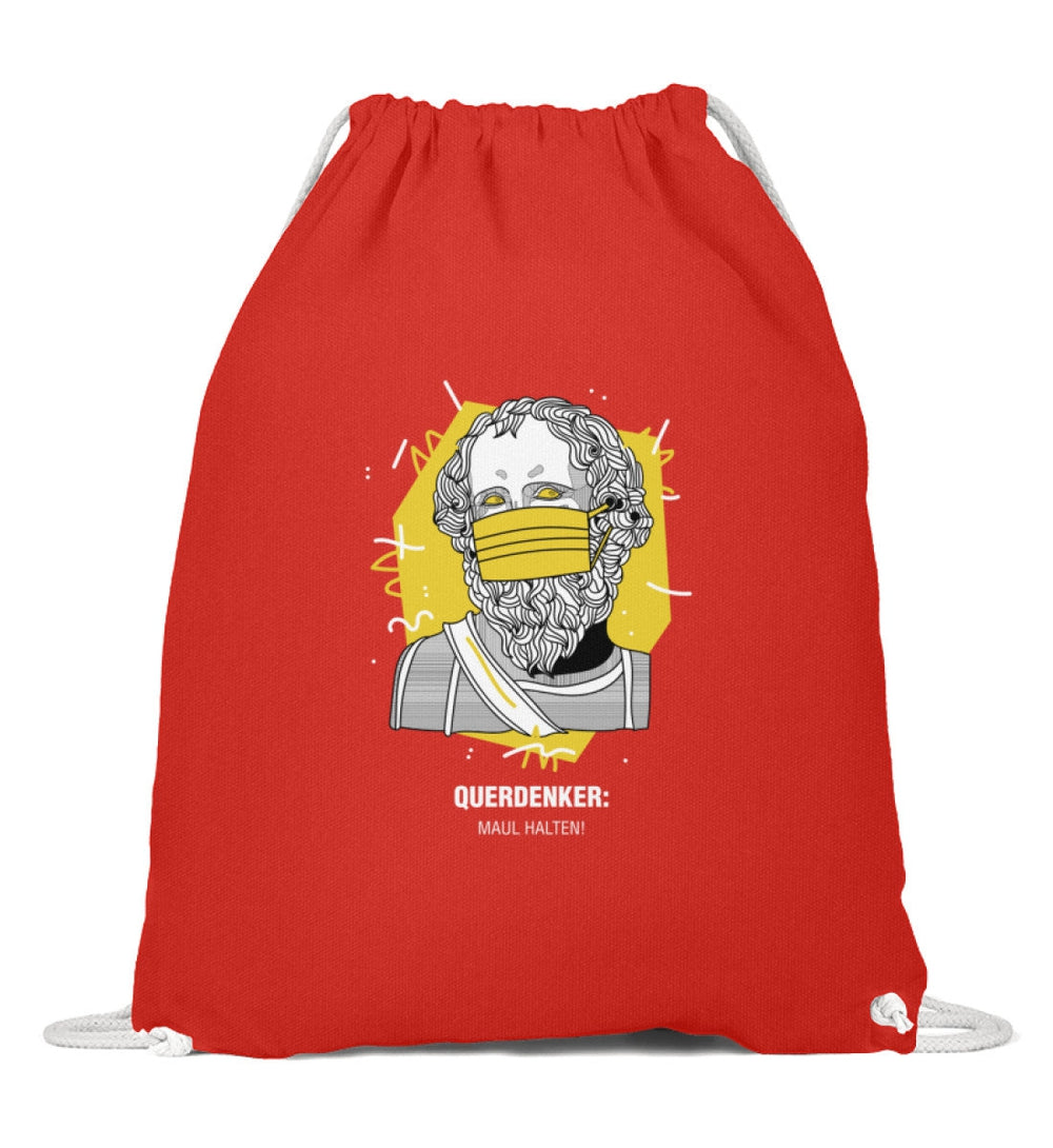 QUERDENKER: MAUL HALTEN TURNBEUTEL • ARCHIMEDES-HARLEKINSHOP