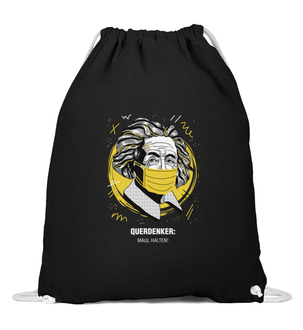 QUERDENKER: MAUL HALTEN TURNBEUTEL • EINSTEIN-HARLEKINSHOP