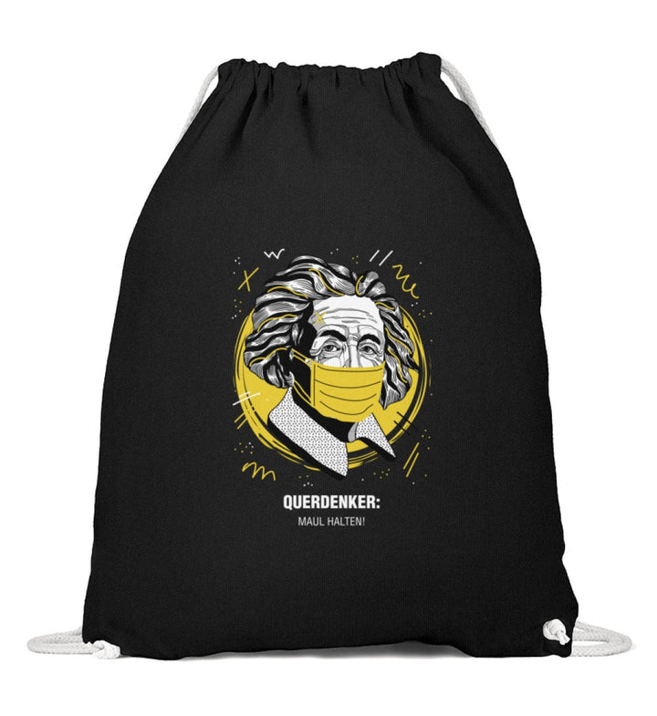 QUERDENKER: MAUL HALTEN TURNBEUTEL • EINSTEIN-HARLEKINSHOP