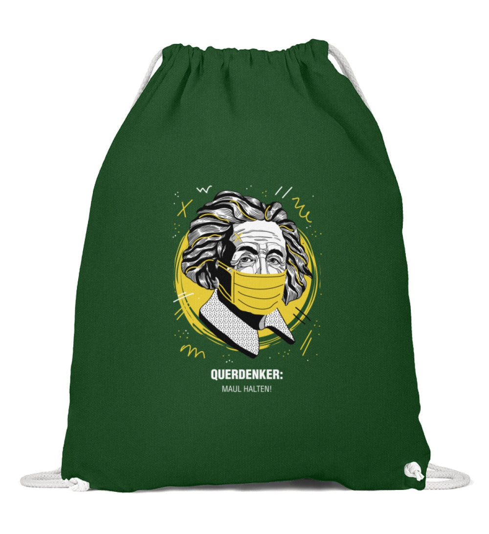 QUERDENKER: MAUL HALTEN TURNBEUTEL • EINSTEIN-HARLEKINSHOP