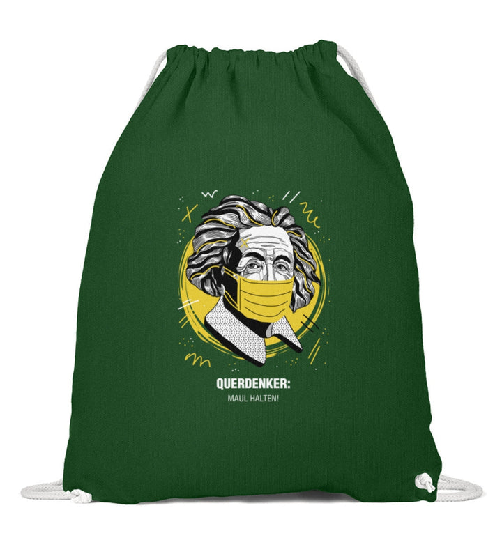 QUERDENKER: MAUL HALTEN TURNBEUTEL • EINSTEIN-HARLEKINSHOP