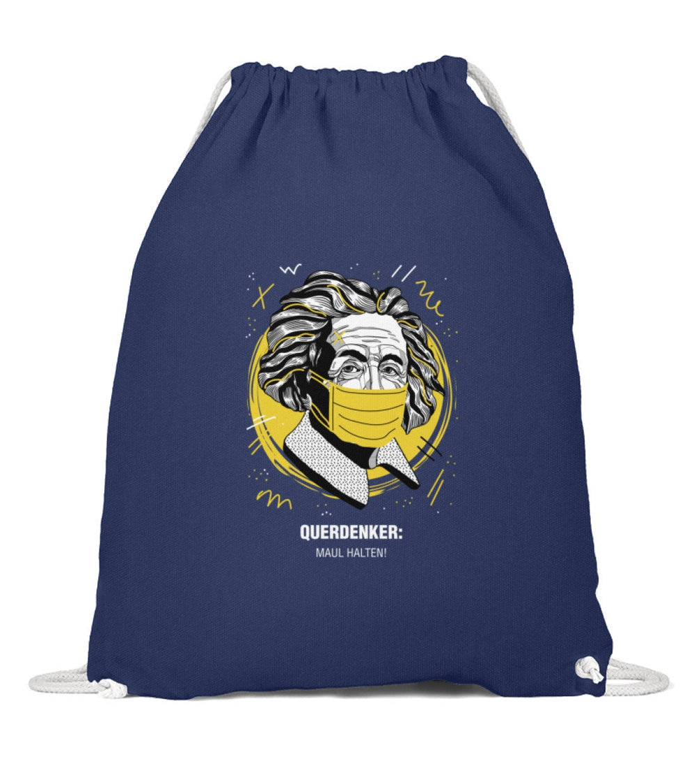QUERDENKER: MAUL HALTEN TURNBEUTEL • EINSTEIN-HARLEKINSHOP
