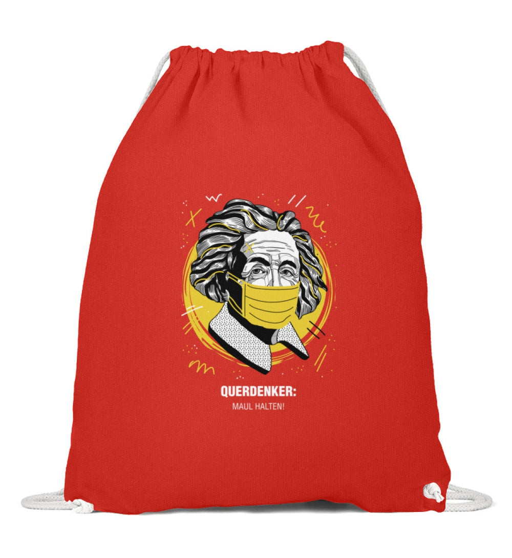 QUERDENKER: MAUL HALTEN TURNBEUTEL • EINSTEIN-HARLEKINSHOP