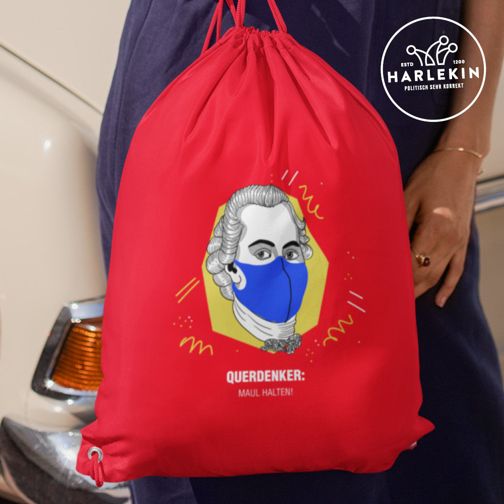 QUERDENKER: MAUL HALTEN TURNBEUTEL • IMMANUEL KANT-HARLEKINSHOP