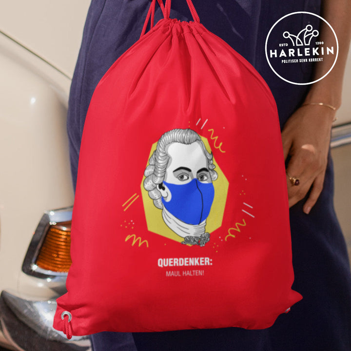 QUERDENKER: MAUL HALTEN TURNBEUTEL • IMMANUEL KANT-HARLEKINSHOP