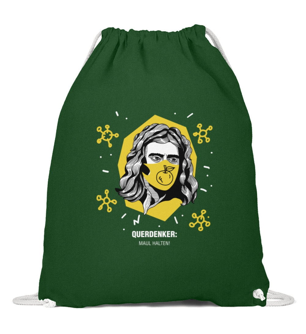 QUERDENKER: MAUL HALTEN TURNBEUTEL • ISAAC NEWTON-HARLEKINSHOP