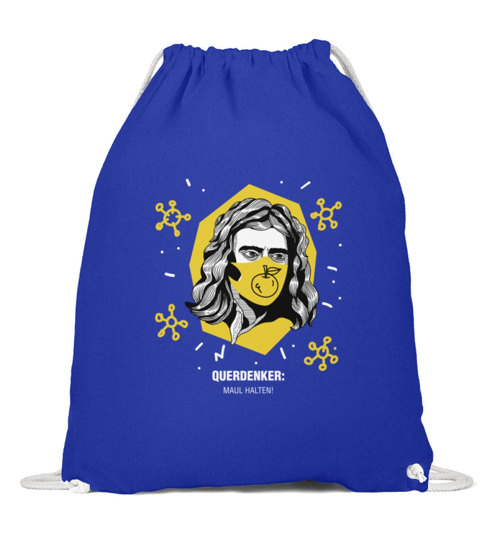 QUERDENKER: MAUL HALTEN TURNBEUTEL • ISAAC NEWTON-HARLEKINSHOP