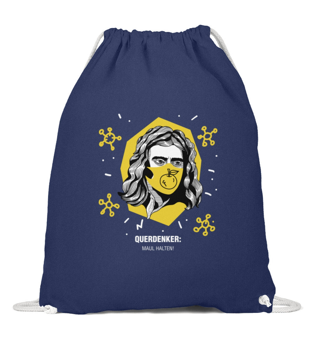 QUERDENKER: MAUL HALTEN TURNBEUTEL • ISAAC NEWTON-HARLEKINSHOP