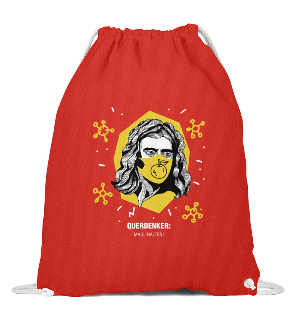 QUERDENKER: MAUL HALTEN TURNBEUTEL • ISAAC NEWTON-HARLEKINSHOP