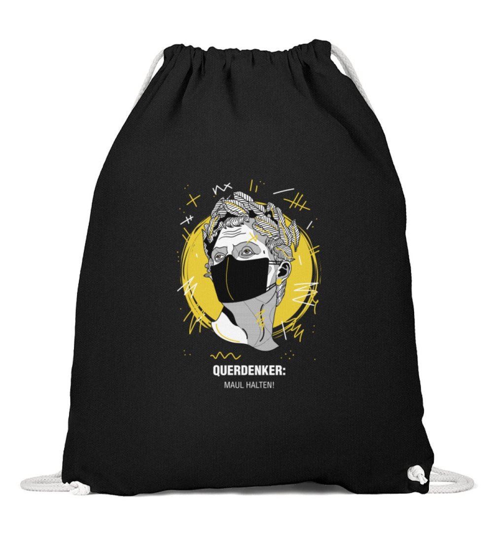 QUERDENKER: MAUL HALTEN TURNBEUTEL • JULIUS CÄSAR-HARLEKINSHOP