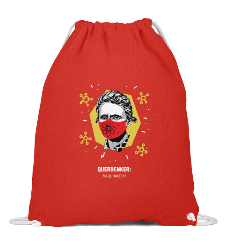 QUERDENKER: MAUL HALTEN TURNBEUTEL • MARIE CURIE-HARLEKINSHOP