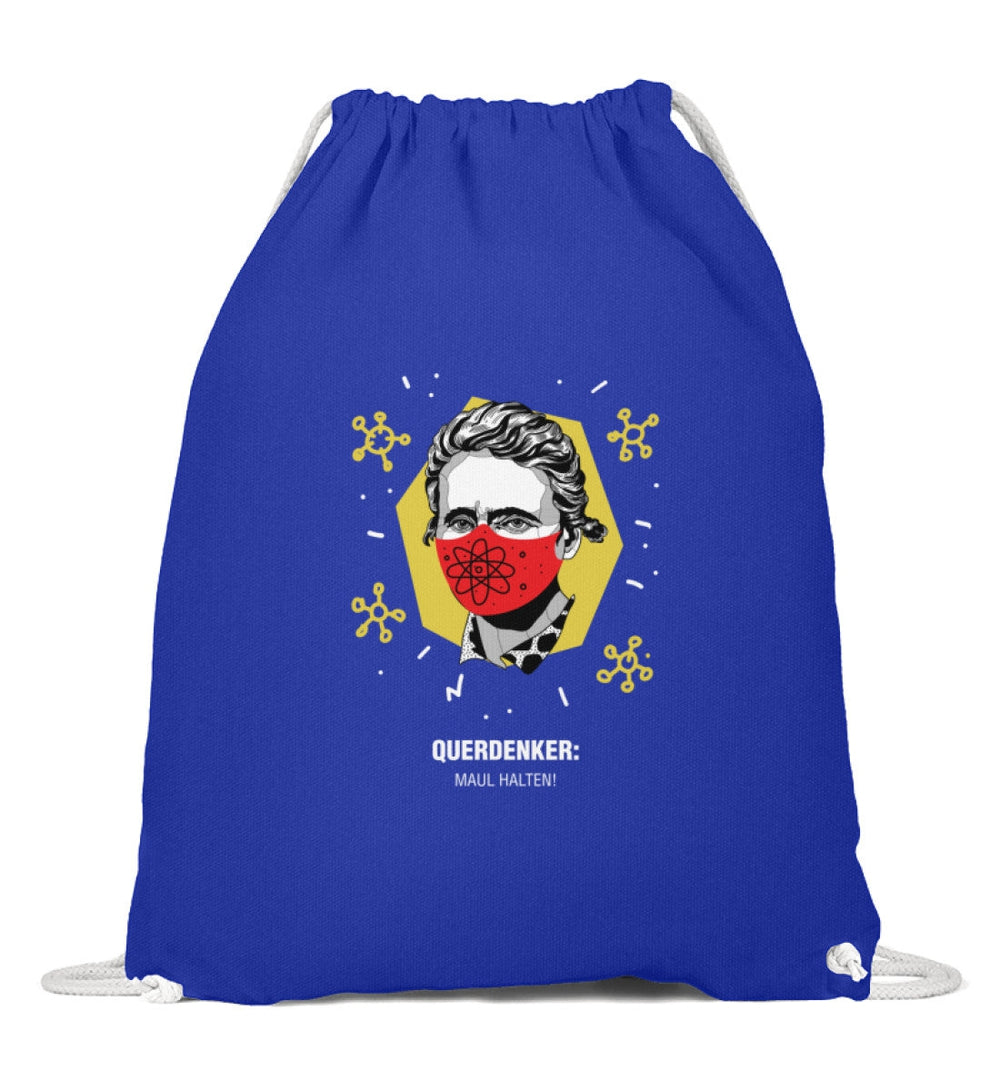 QUERDENKER: MAUL HALTEN TURNBEUTEL • MARIE CURIE-HARLEKINSHOP