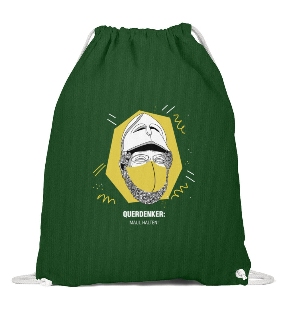 QUERDENKER: MAUL HALTEN TURNBEUTEL • PERIKLES-HARLEKINSHOP